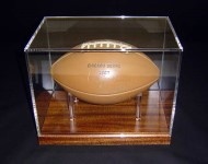 Football framed in an Acrylic Box