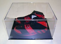 Basketball shoes Encased in an Acrylic Box